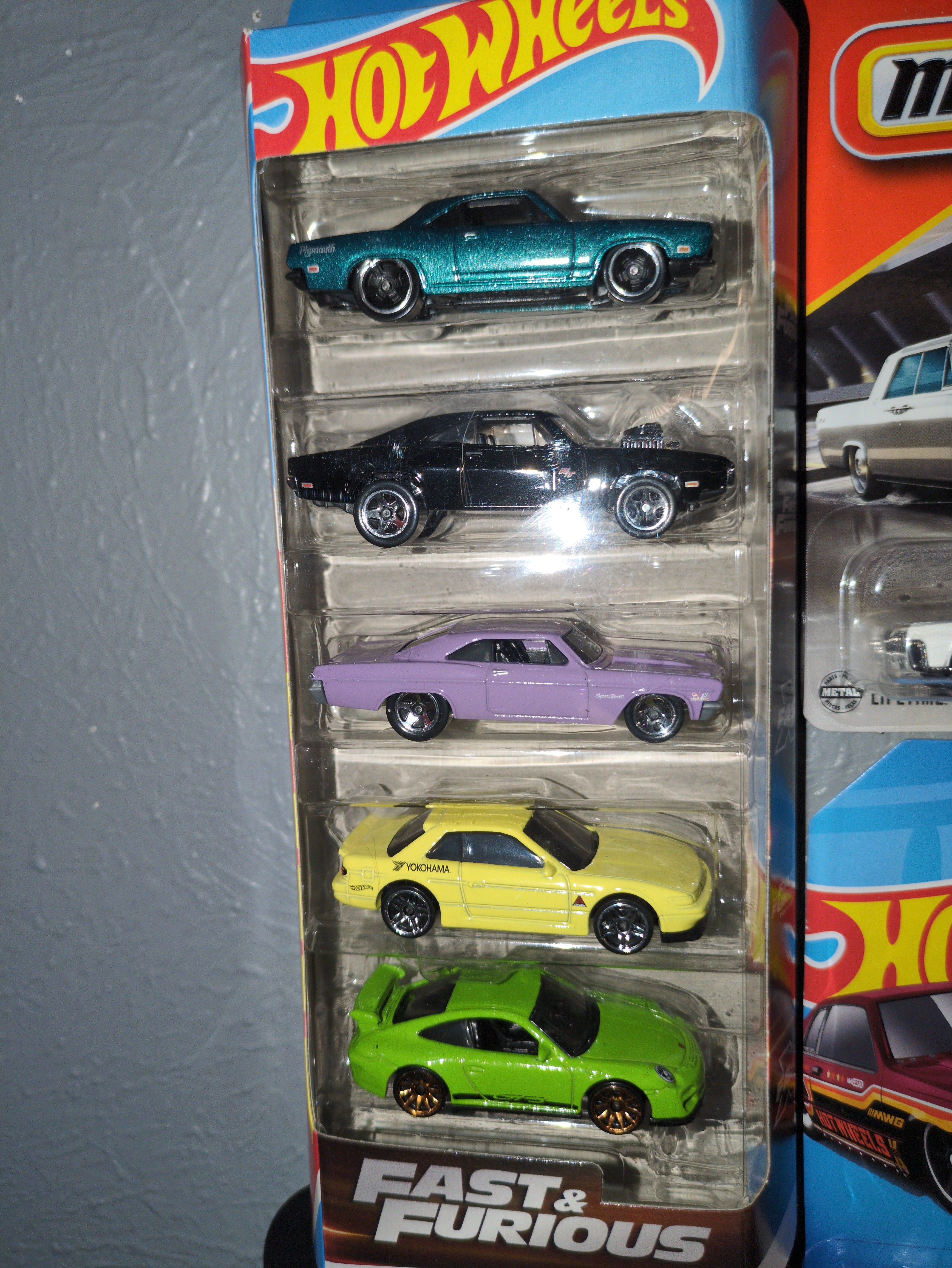 Hot Wheels Fast & Furious Diecast Car 5 pack